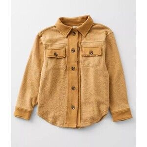 Buckle BKE Youth Girls Reverse Fleece Shacket‎ with Elbow Patches Size Small